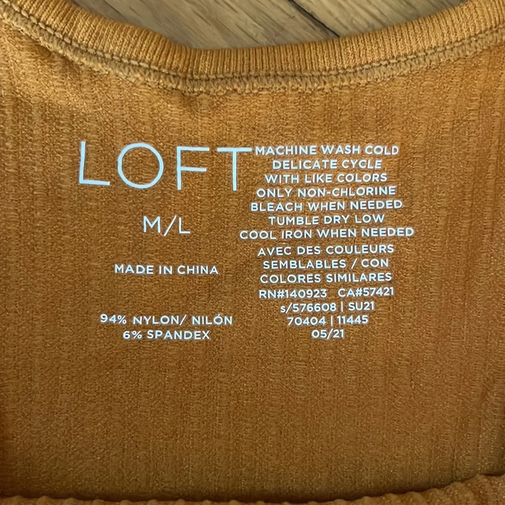 LOFT Ribbed Bodysuit - Picture 2 of 2